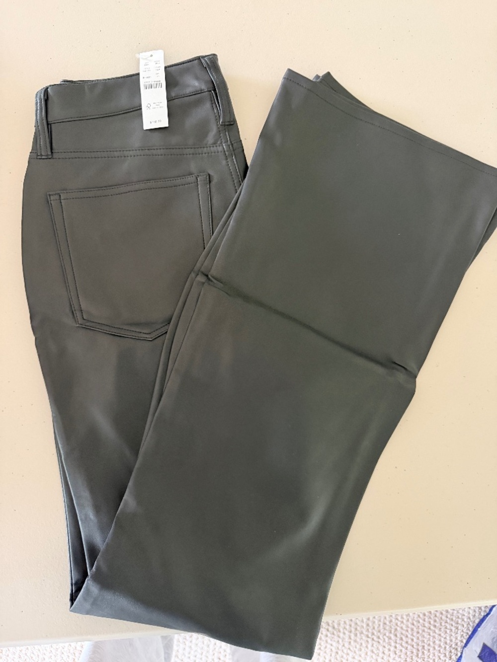NWT J.Crew High-Rise Bootcut Faux Leather Pants — Size 28